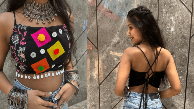 Your perfect Garba look should be as unforgettable as the festival itself. Swakhya’s handcrafted cholis are limited, discounted, and ready to ship. Order now before the final night lights up on 29 September. Shop Now & Shine All Nine Nights!